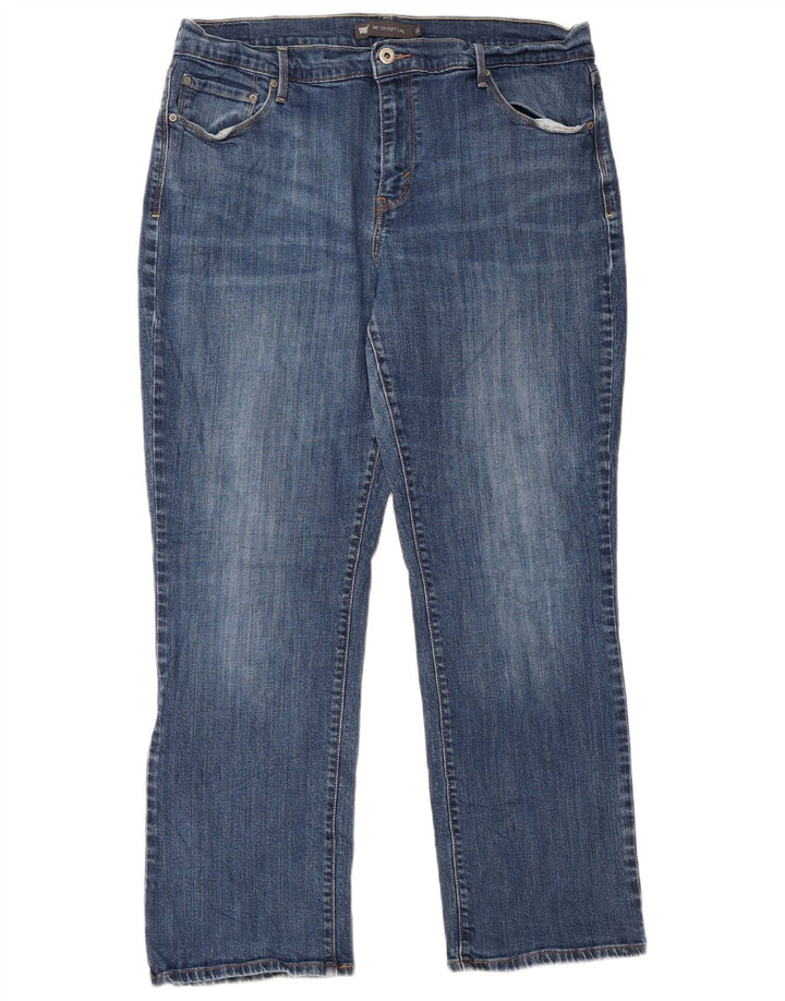 Damskie jeansy Levi's 505 Straight US 16 2XL W36 L29 Niebieskie