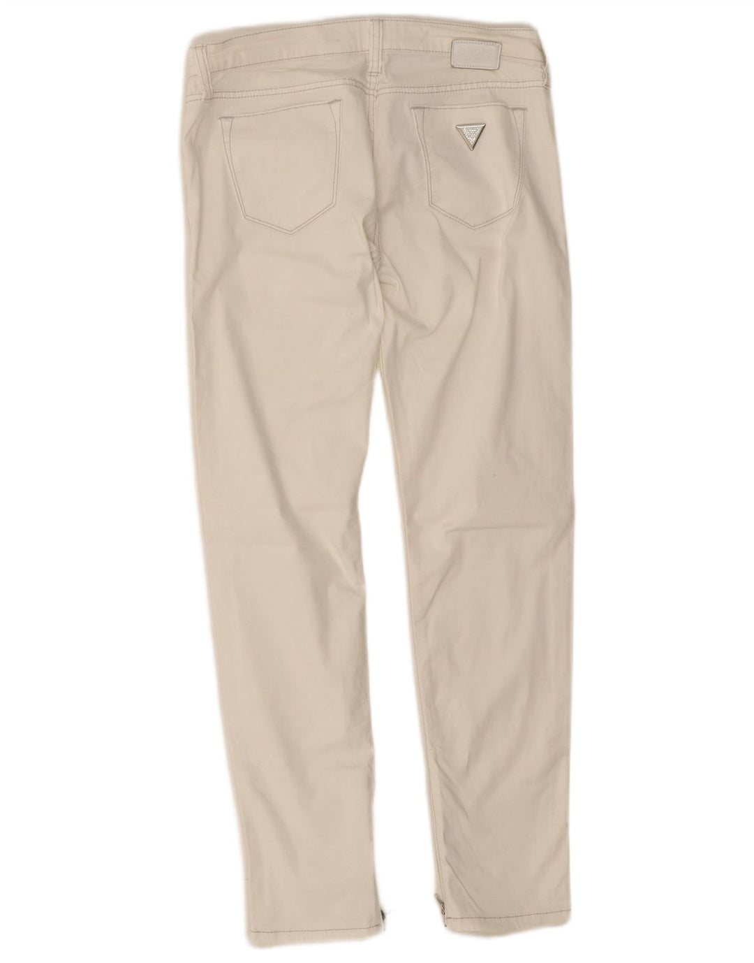 Guess Damskie Beverly Skinny Jeans W28 L28 Białe