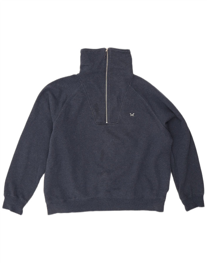 Crew Clothing Damski sweter oversize UK 14, duży, granatowy