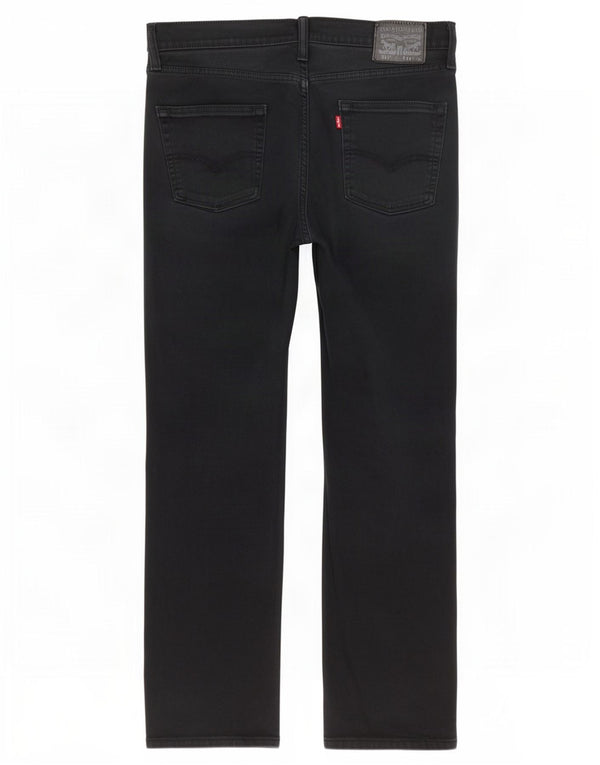 Męskie dżinsy Levi's 514 Straight W34 L34 Czarna bawełna