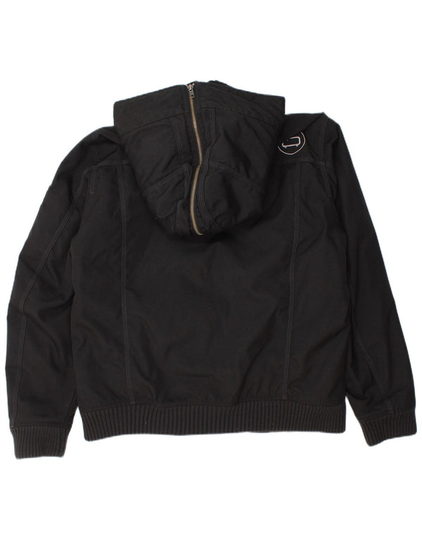 Męska kurtka bomberka z kapturem Penn-Rich Woolrich UK 42 XL, czarny nylon