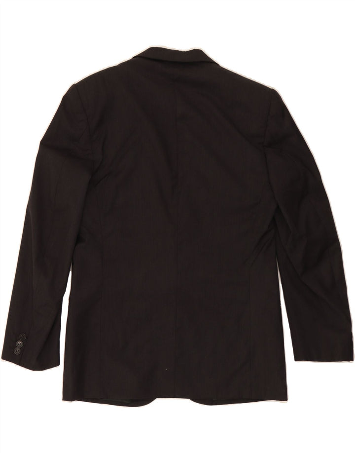 TRUSSARDI Mens 2 Button Blazer Jacket IT 52 XL Grey Virgin Wool Vintage Trussardi and Second-Hand Trussardi from Messina Hembry 