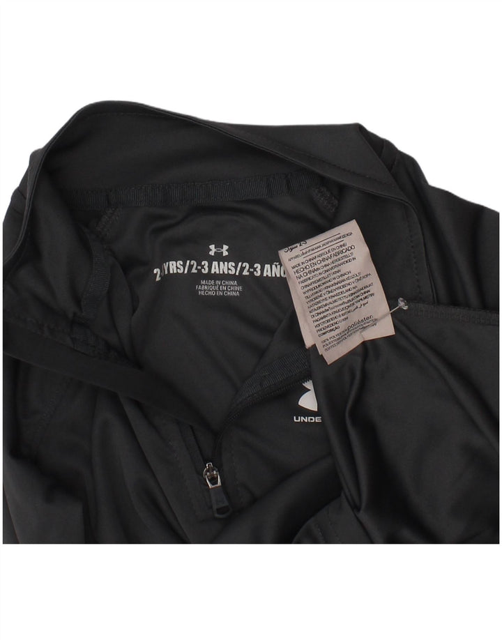 Chłopięcy dres Under Armour z zamkiem błyskawicznym i zamkiem błyskawicznym, 2-3 lata, szary poliester