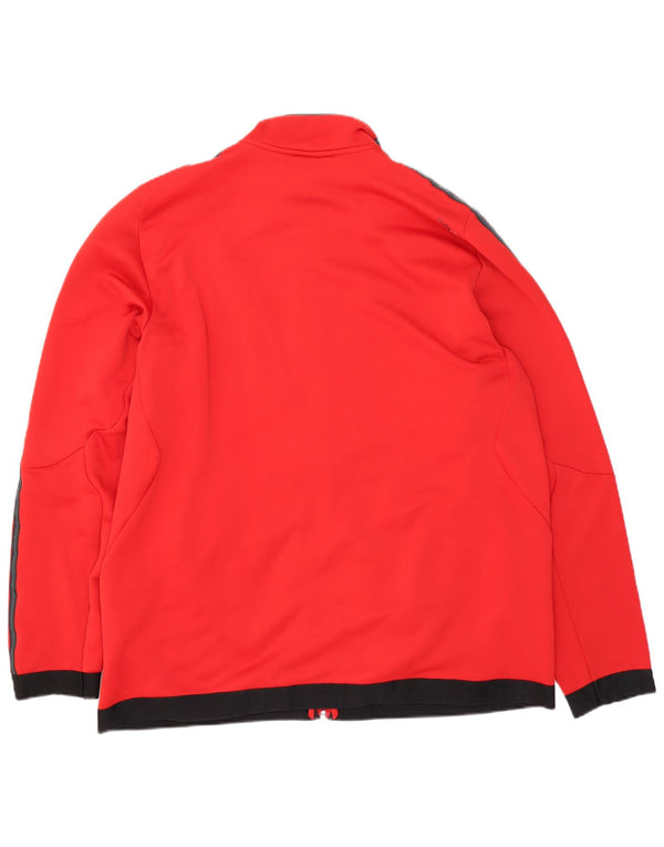 Adidas Męska kurtka dresowa Climalite 2XL, czerwona, poliester
