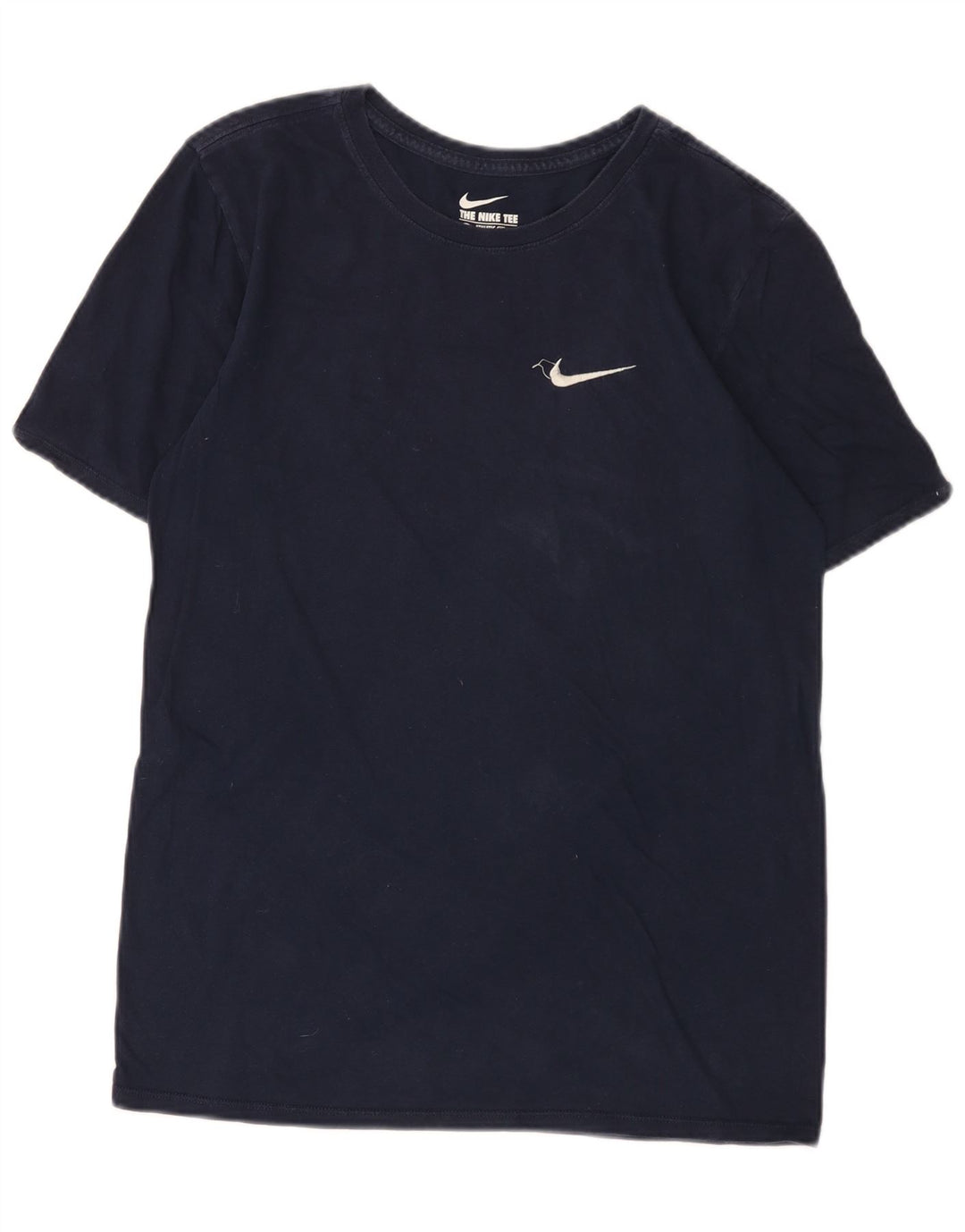 Męski T-shirt Nike o sportowym kroju, mały, granatowy, bawełniany