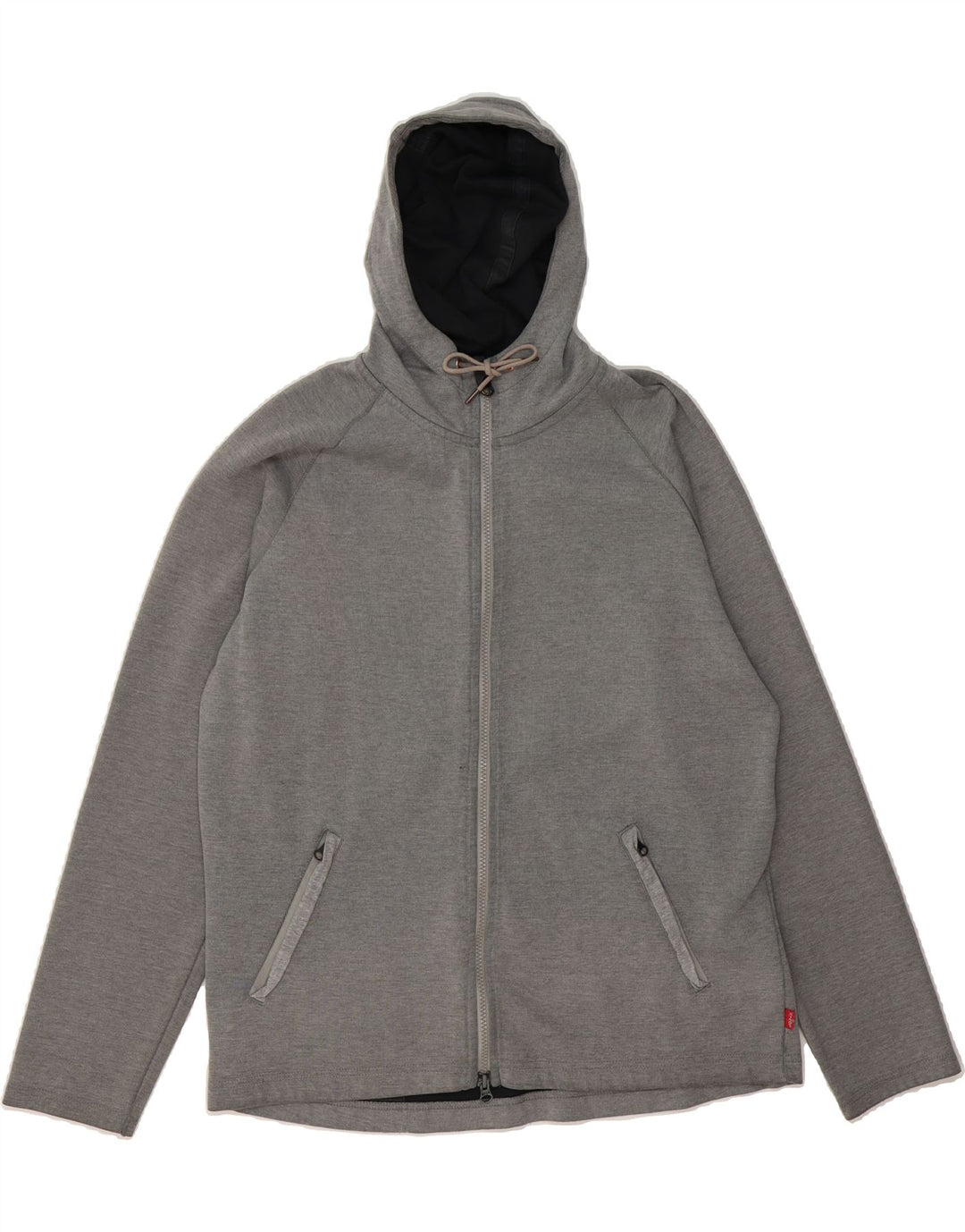LEVI'S Mens Zip Hoodie Sweater Medium Grey Cotton Vintage Levi's and Second-Hand Levi's from Messina Hembry 
