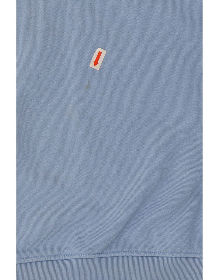 Crew Clothing Męska bluza z kapturem, duża niebieska bawełna