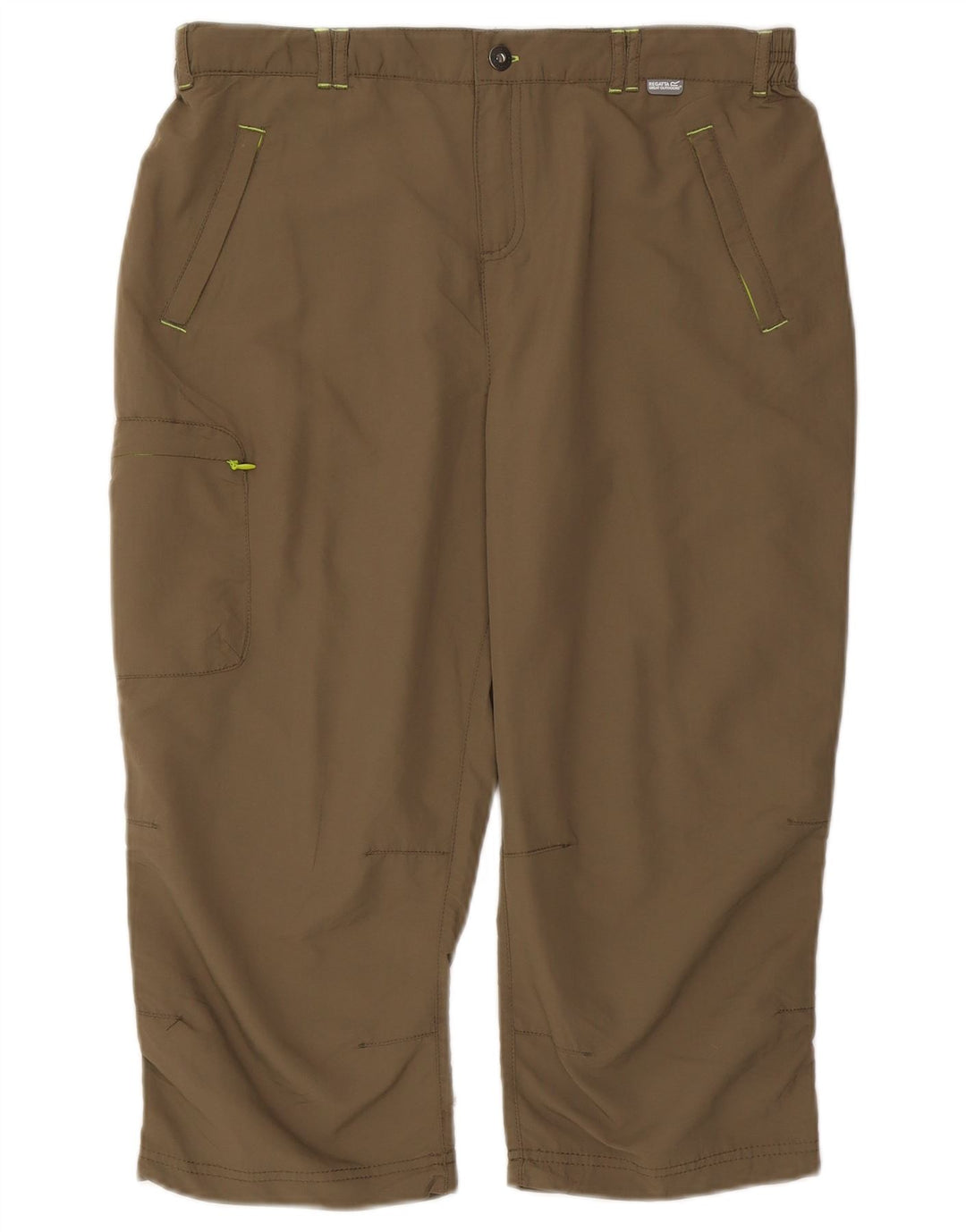 Damskie spodnie Capri Regatta UK 14 Large W32 L19 Khaki Poliester