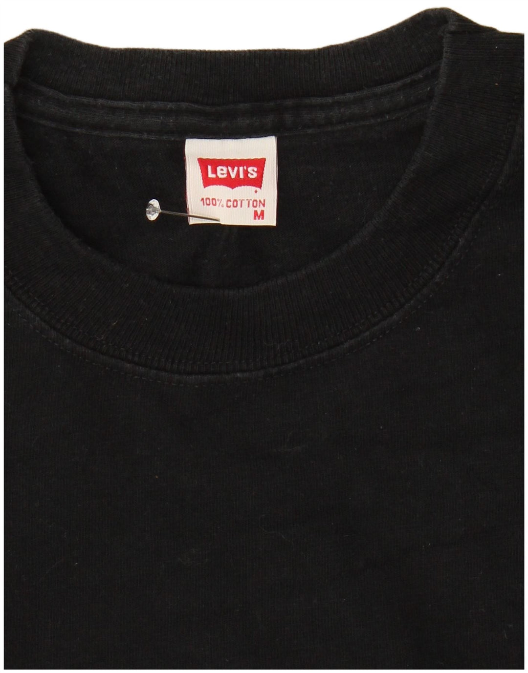 Męska koszulka LEVI'S Top, średnia czarna, bawełniana