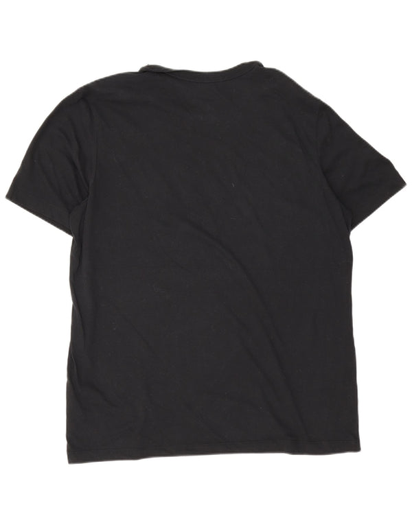 Męski T-shirt Nike Dri Fit z grafiką, duży, czarny, bawełniany
