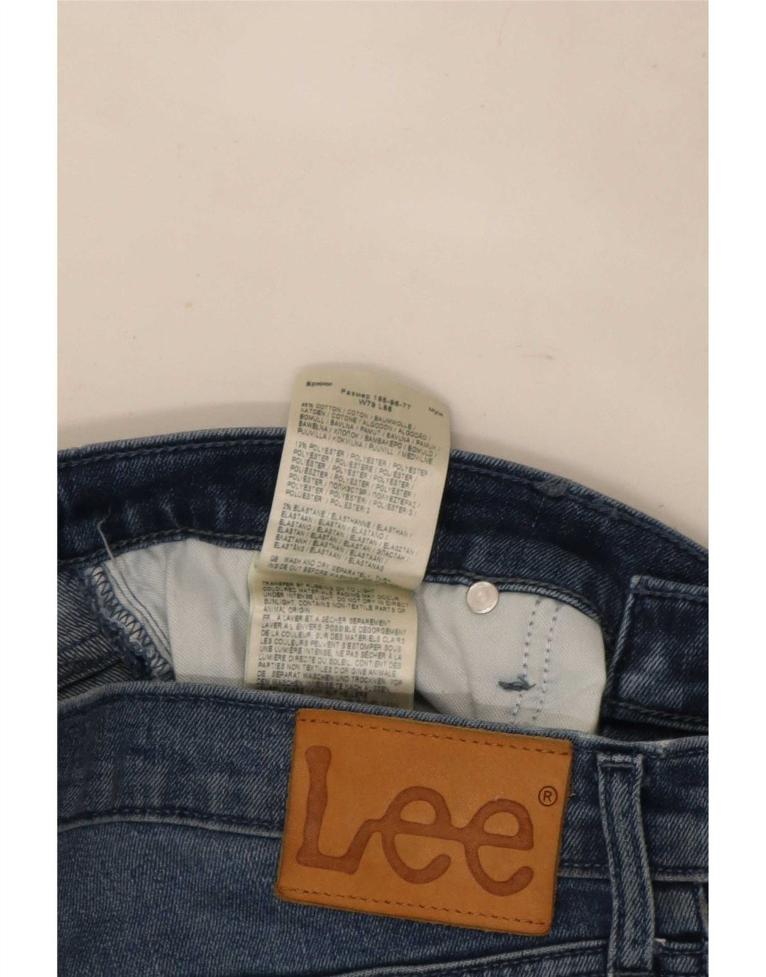Lee Męskie Luke Slim Jeans W31 L34 Niebieskie bawełniane