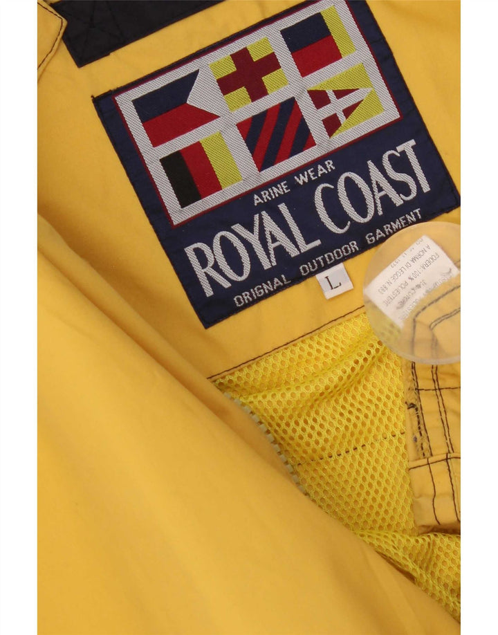 Męska kurtka przeciwdeszczowa Royal Coast Yachting UK 40, duża, żółta, poliestrowa