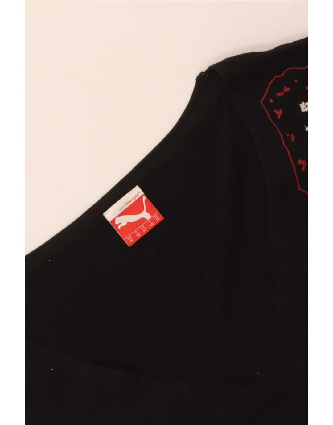 Damska koszulka z grafiką Puma Top UK 12 Medium Black