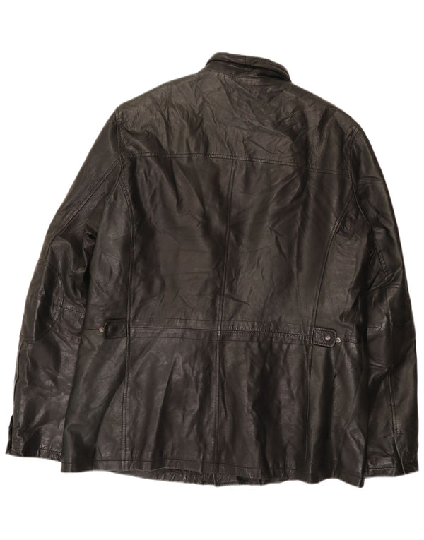 Vintage męska skórzana kurtka UK 42 XL czarna