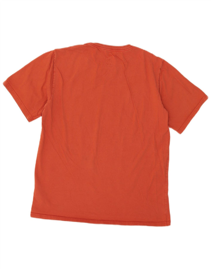 Converse Męski T-shirt Top Średniej Pomarańczowej Bawełny