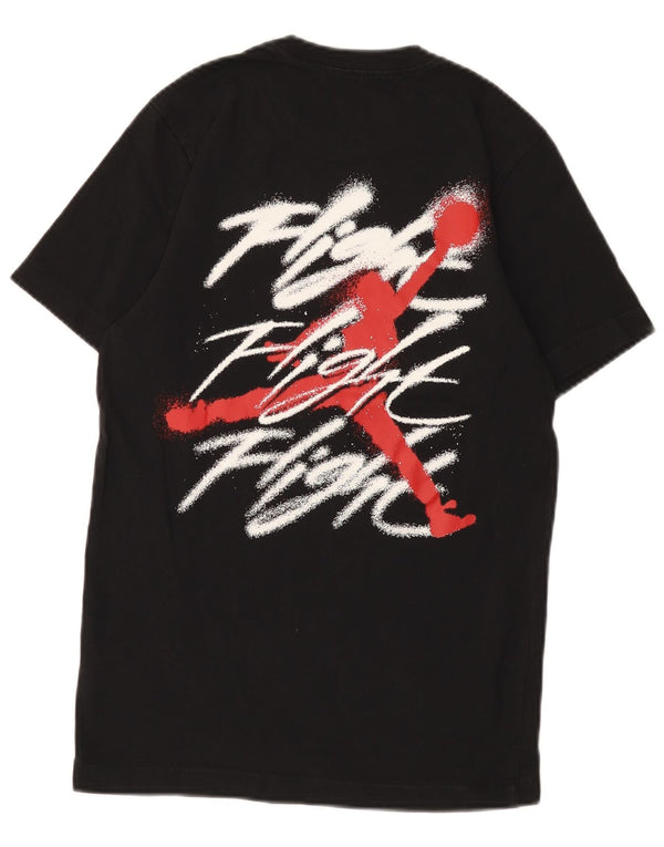 Męski T-shirt z grafiką Jordan, top XS, czarna bawełna