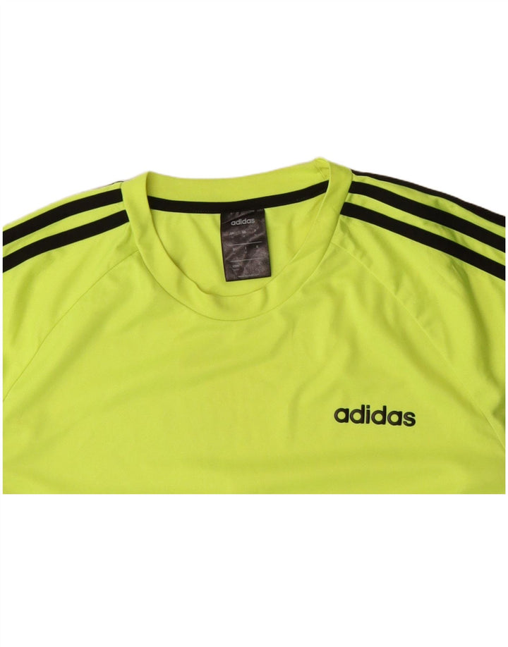 Męski T-shirt ADIDAS Climalite Top, średni zielony poliester