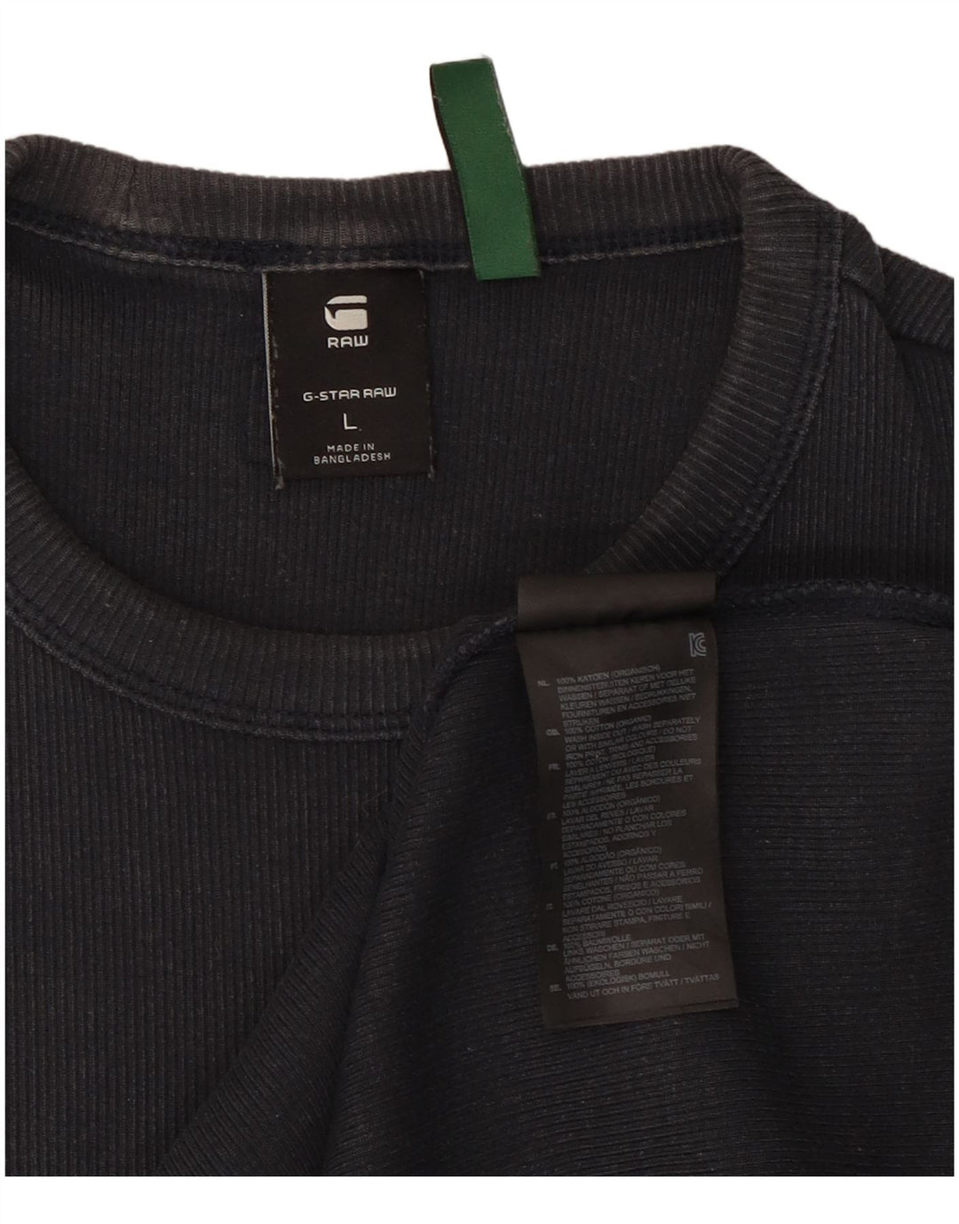 Męski T-shirt G-Star, duży, czarny, bawełniany