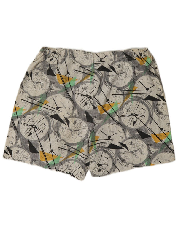 Męskie spodenki sportowe w stylu vintage, duże, wielokolorowe, geometryczne