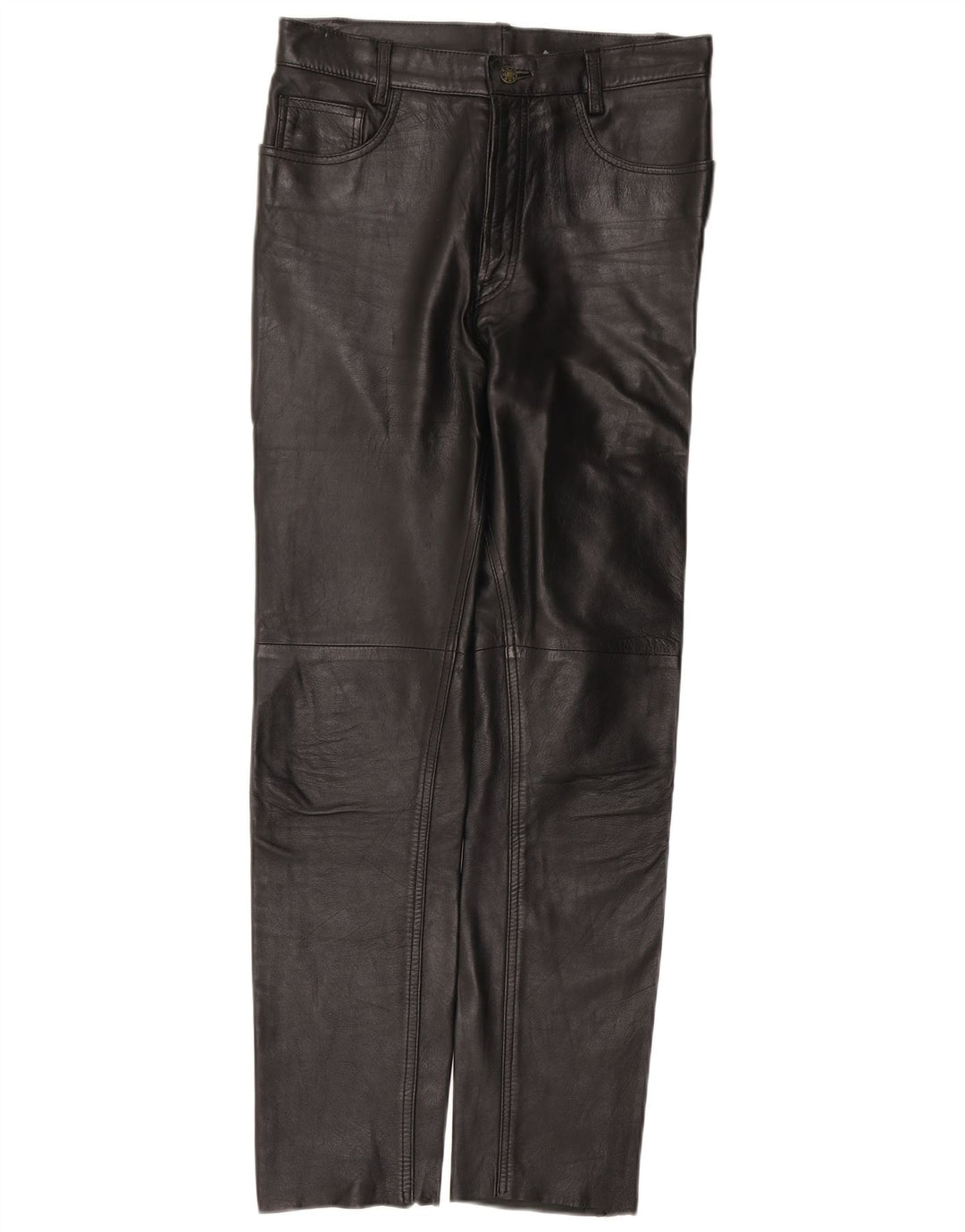 Vintage damskie proste spodnie W30 L30 czarne