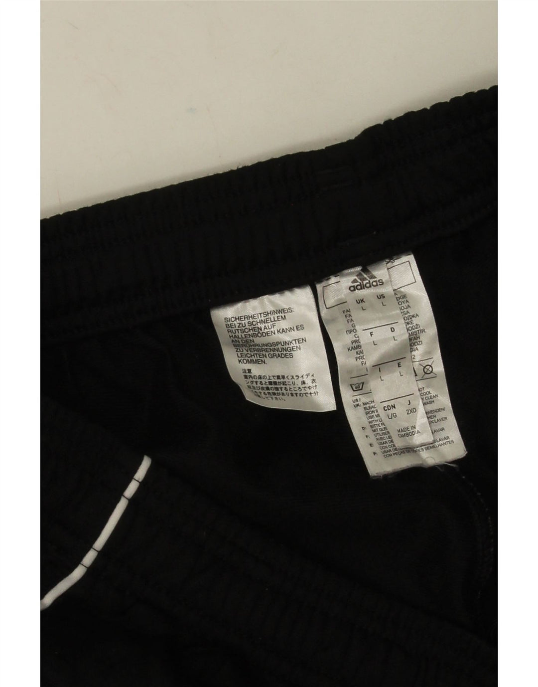Adidas Męskie spodnie dresowe Joggery, duże, czarne, poliestrowe