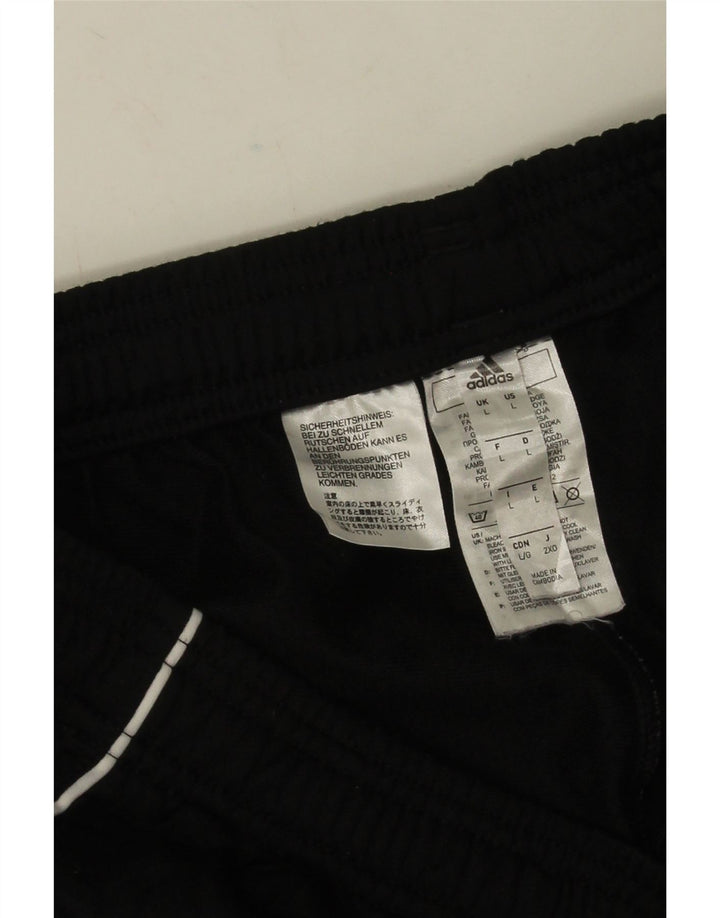 Adidas Męskie spodnie dresowe Joggery, duże, czarne, poliestrowe