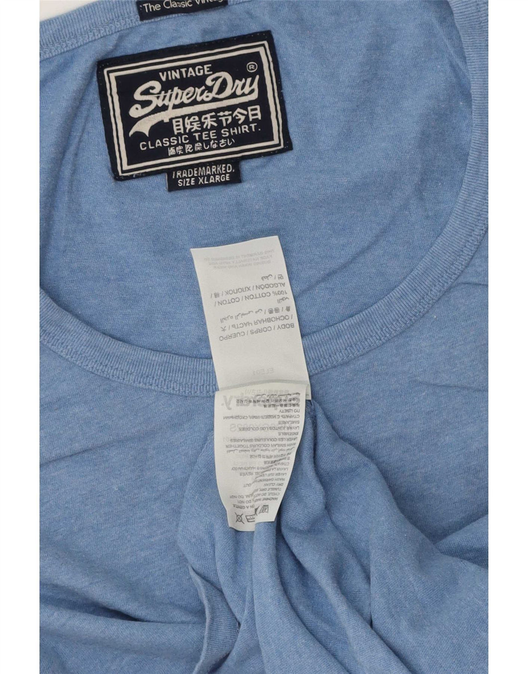 Męska kamizelka Superdry XL, niebieska, bawełniana