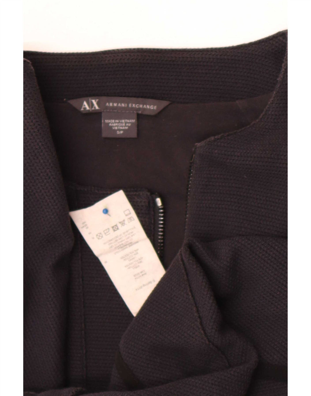Damska kurtka bomberka Armani Exchange, UK 10, mała, czarna, bawełniana