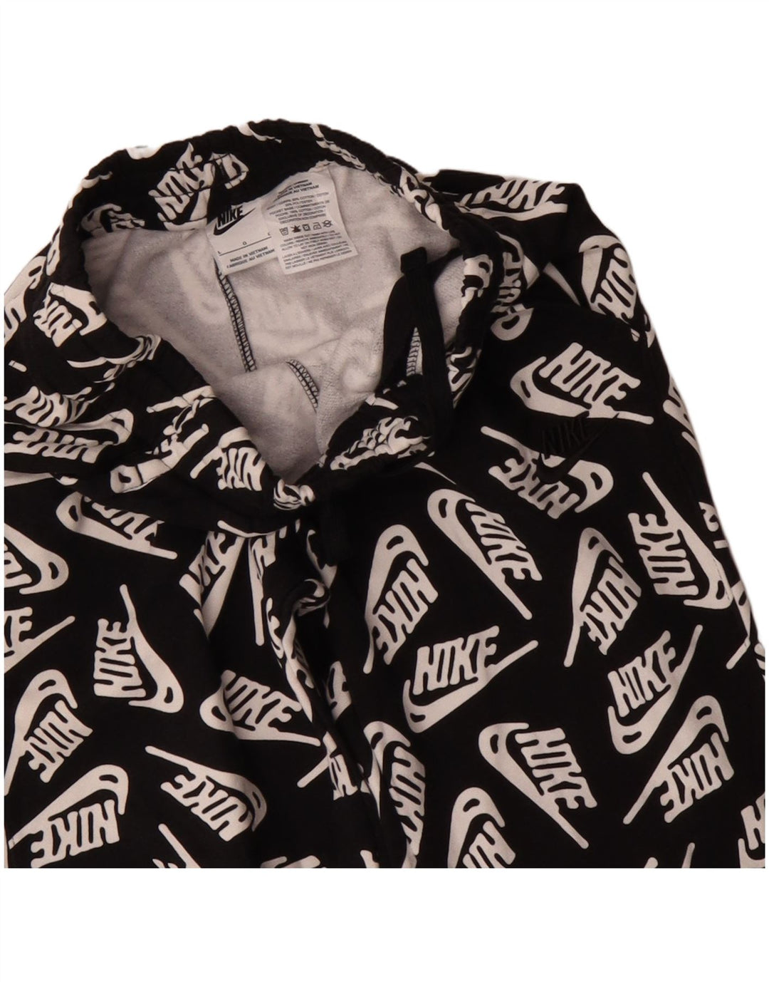 Chłopięce spodnie dresowe Nike z grafiką, 12-13 lat, duże, czarne, bawełniane