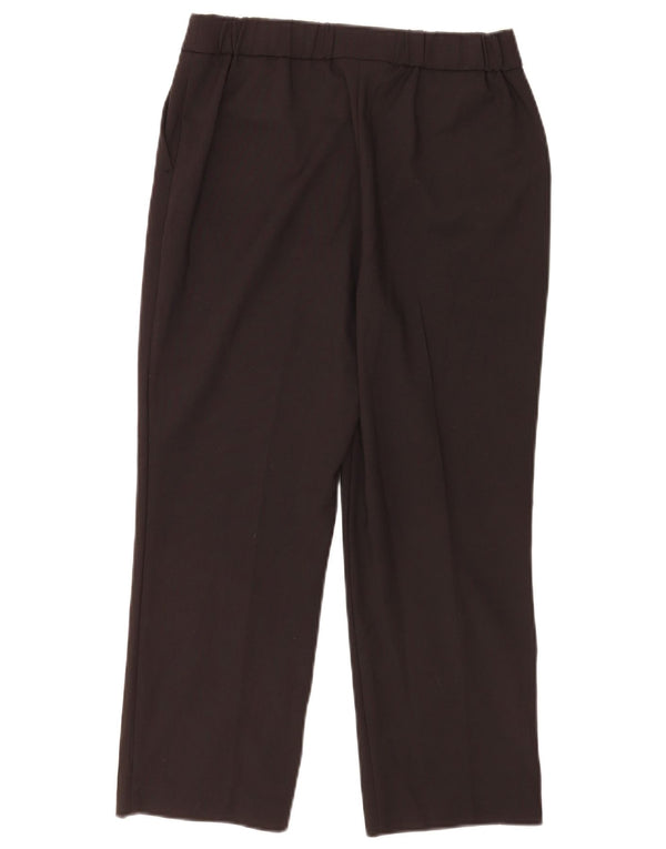 Spodnie damskie Marks & Spencer, proste, przycięte, UK 10, małe, W28 L23, czarne