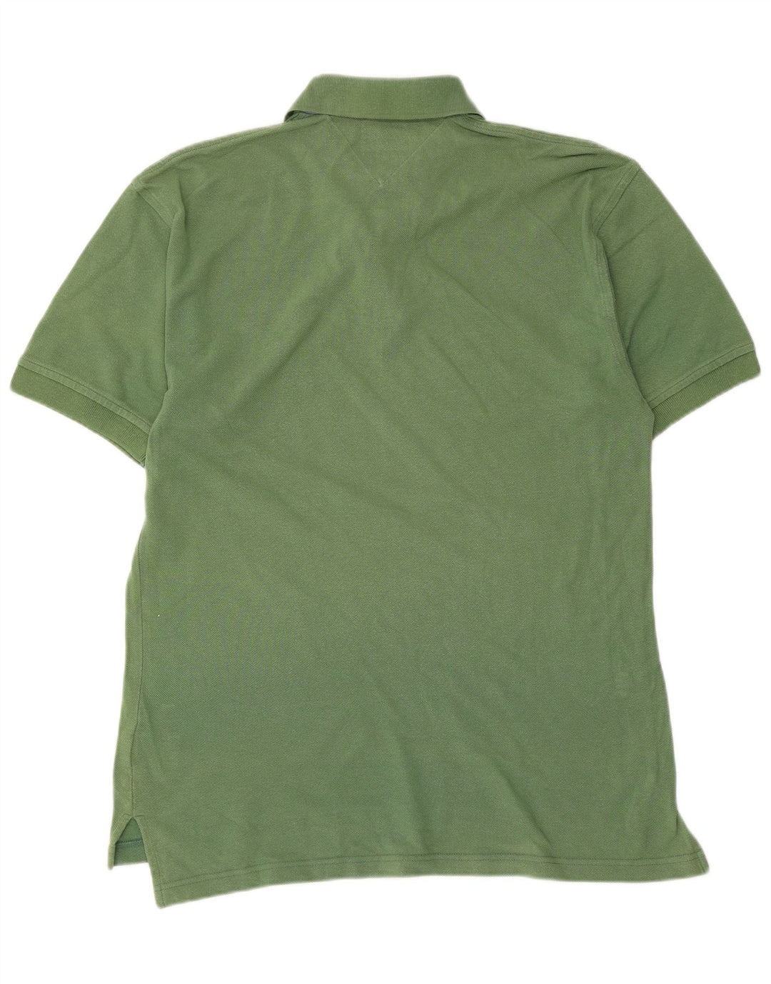 Męska koszulka polo TOMMY HILFIGER, mała, zielona, bawełniana