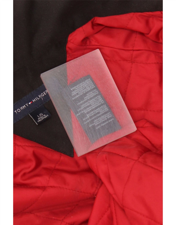 Męska kurtka wiatrówka Tommy Hilfiger Graphic UK 40 Large Black