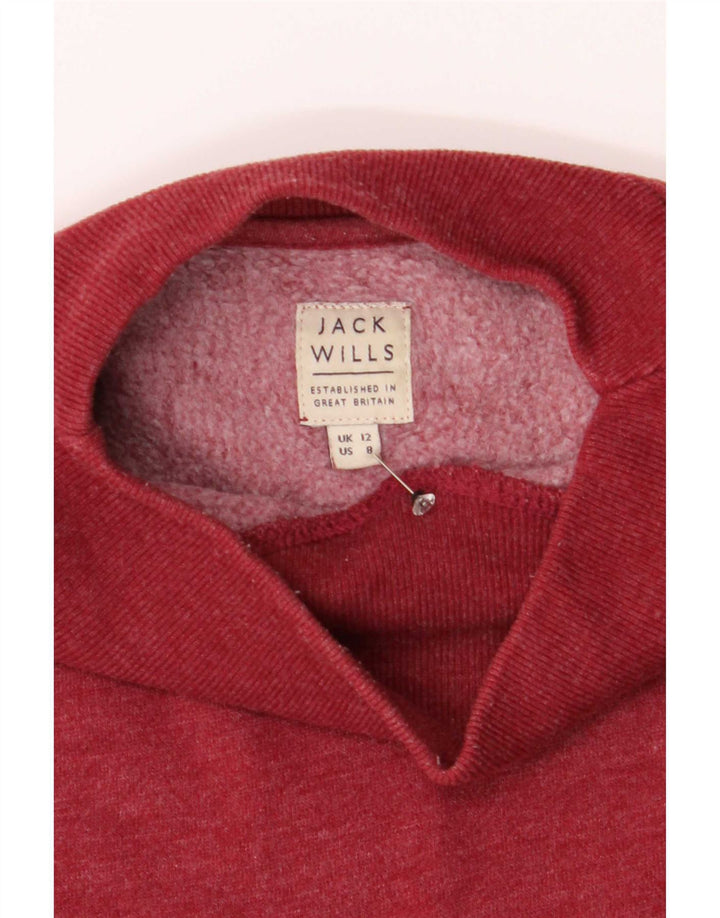 Damska bluza oversize Jack Wills UK 12, średnia czerwona bawełna