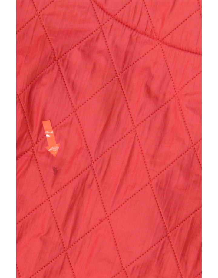 BARBOUR Womens Quilted Jacket UK 8 Small Red Vintage Barbour and Second-Hand Barbour from Messina Hembry 