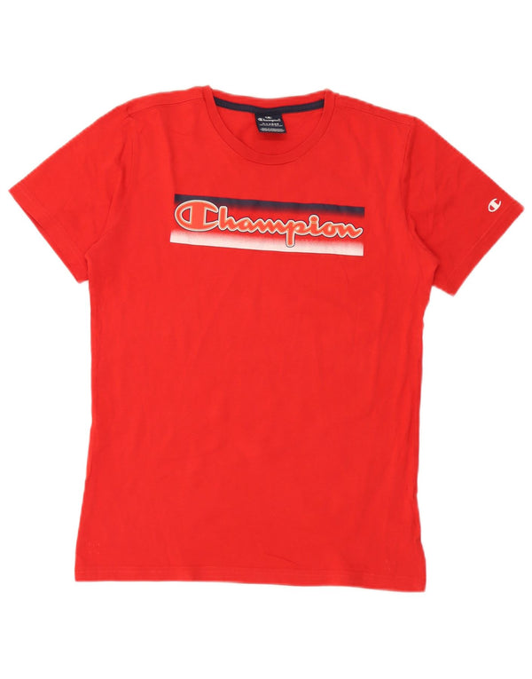 Chłopięcy T-shirt z grafiką Champion 13-14 lat XL, czerwony