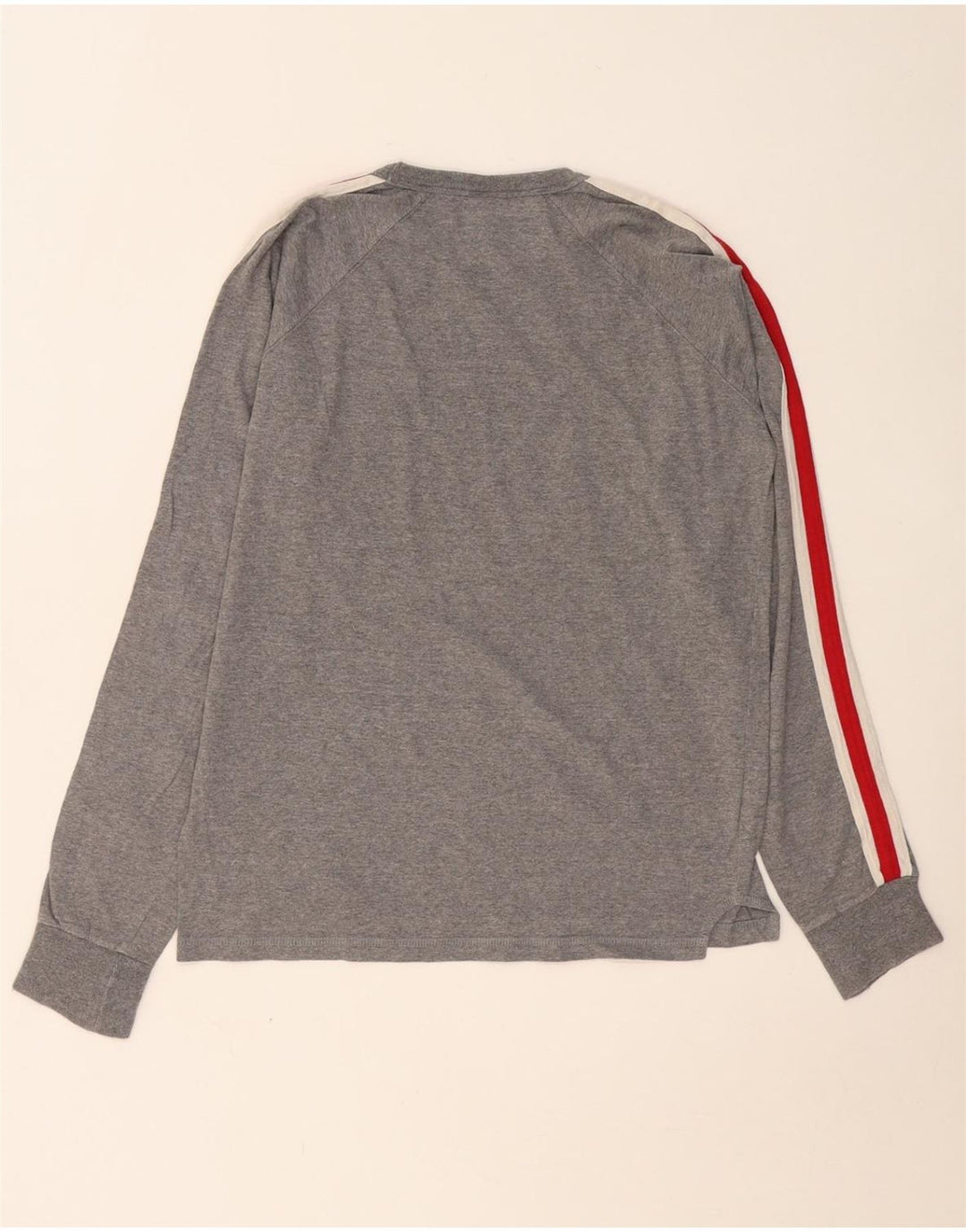 CONVERSE Męski top z grafiką Chuck Taylor z długim rękawem i małym szarym blokiem kolorów