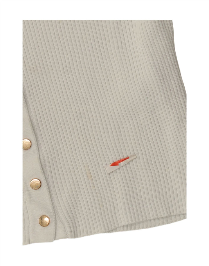 Damski krótki kardigan Zara UK 10 Small White Poliamid