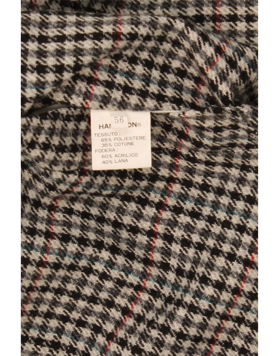 Męski dwustronny trencz Hamilton IT 56 3XL Szary poliester w kratkę