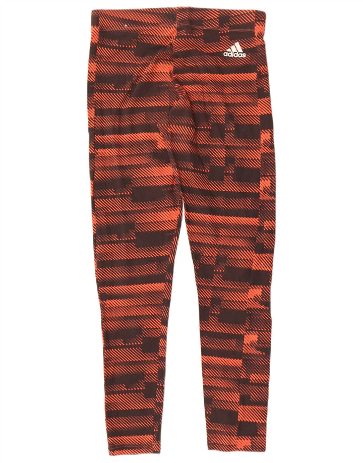 Damskie legginsy Adidas Graphic UK 10 w małe brązowe paski