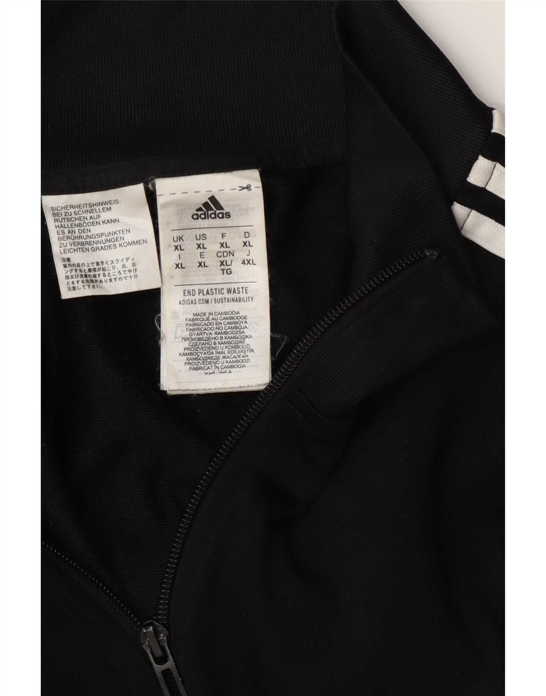Adidas Męska bluza dresowa XL Czarny poliester