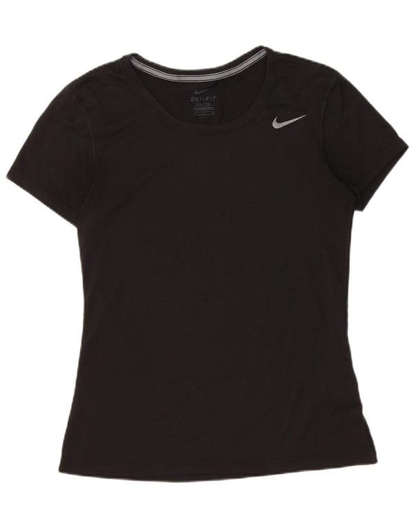 Damska koszulka NIKE Dri Fit Top UK 10, mała, czarna, poliester