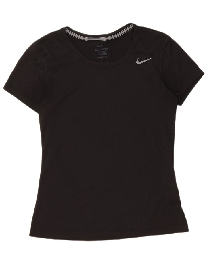 Damska koszulka NIKE Dri Fit Top UK 10, mała, czarna, poliester