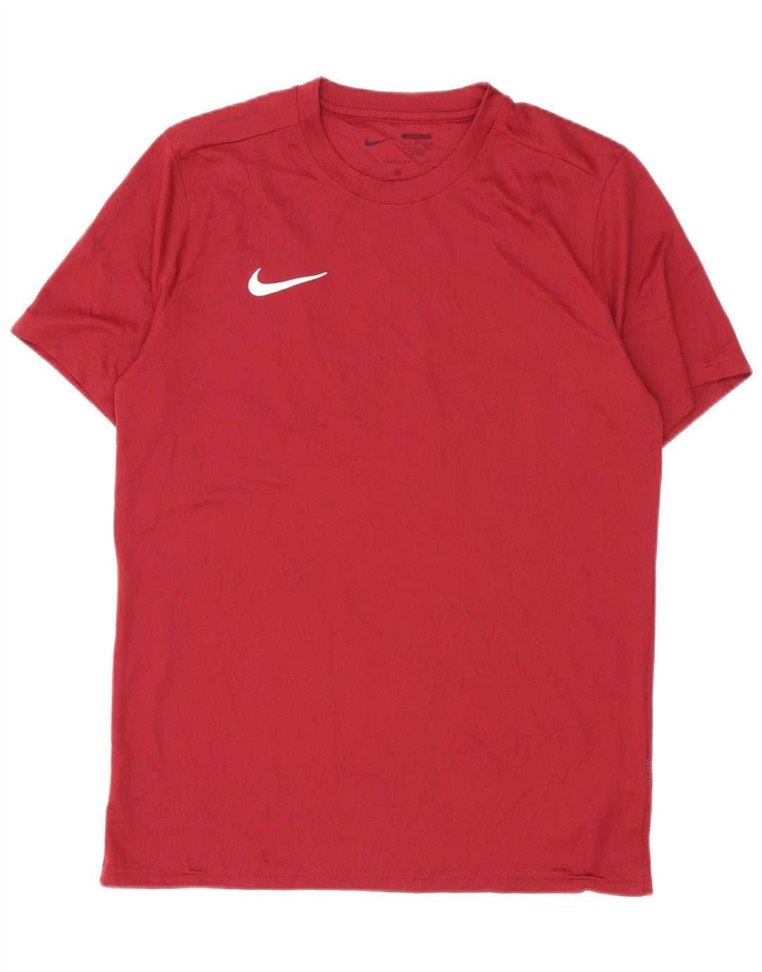 Męski T-shirt Nike Dri Fit Slim Top, duży, bordowy poliester