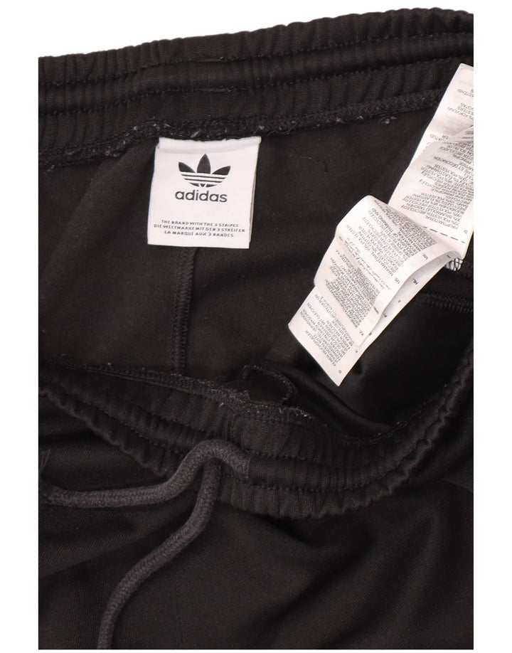 Męskie spodnie dresowe Adidas z grafiką, średnio czarne, bloki kolorów