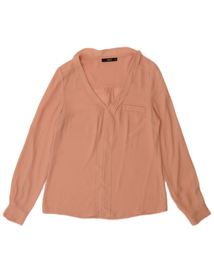Damska bluzka z długim rękawem Oasis UK 8 Smal Pink