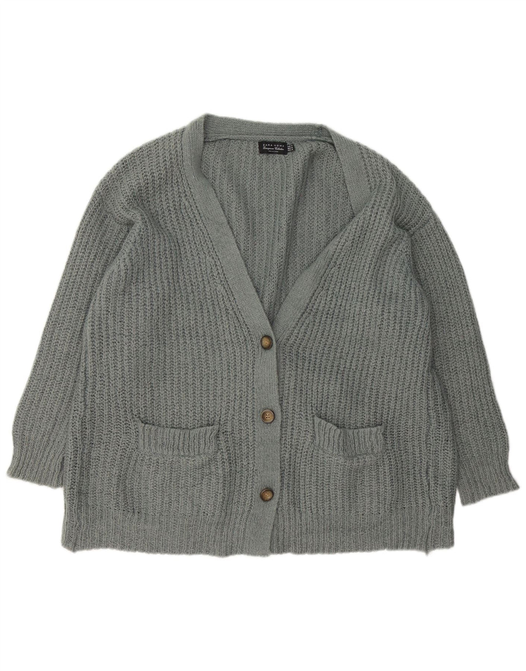 Damski sweter oversize Zara UK 14, średni szary