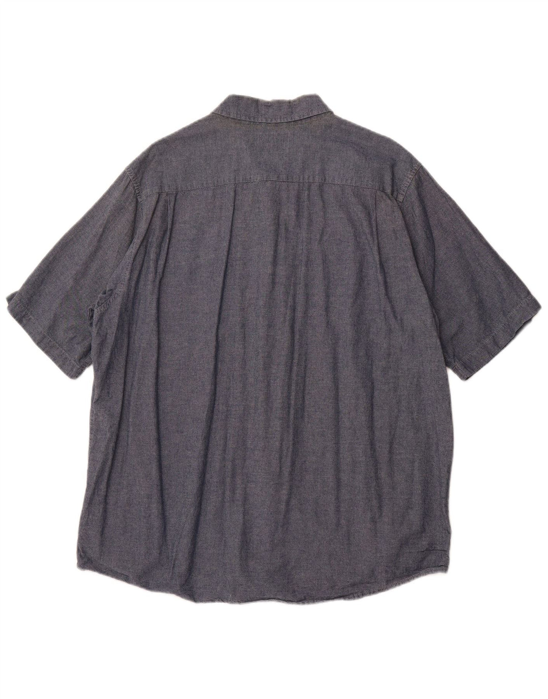 Koszula męska z krótkim rękawem WRANGLER 2XL, niebieska, bawełniana