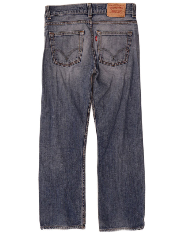 Męskie jeansy Levi's 506 w trudnej sytuacji, o standardowym kroju, proste, W31 L29, niebieska bawełna