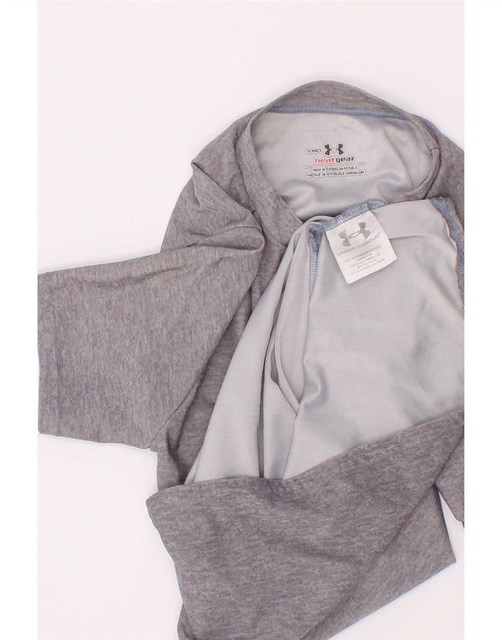 Koszulka chłopięca Under Armour 9-10 lat, średnioszara, poliestrowa