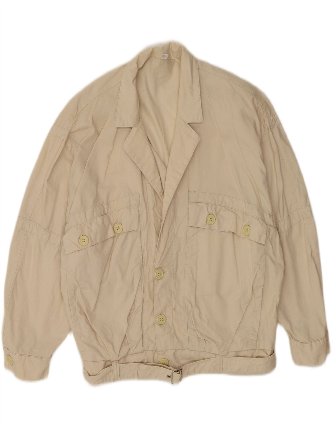 Kurtka Bomber Męska Swinger Batwing UK 44 2XL Beżowa Bawełna